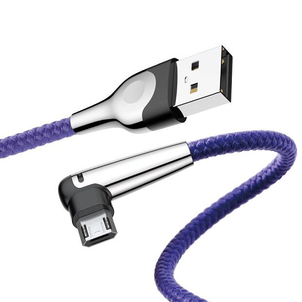 Кабель Baseus MVP Mobile Game Cable USB For Micro 2.4A 1m (Purple/Фиолетовый) 