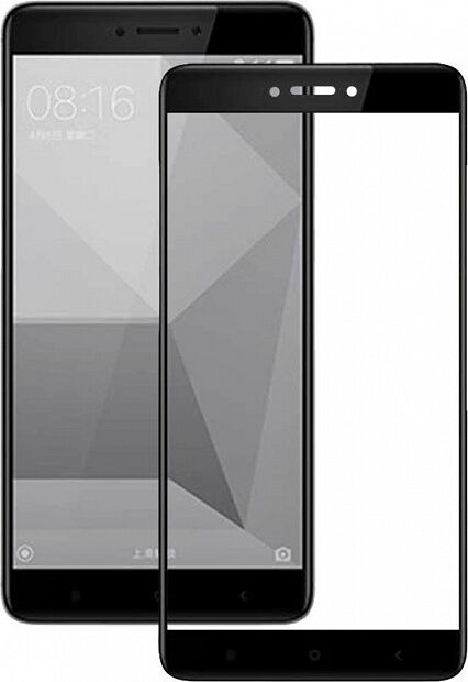 Защитное стекло с рамками для Xiaomi Redmi 4X (Black/Черный) 