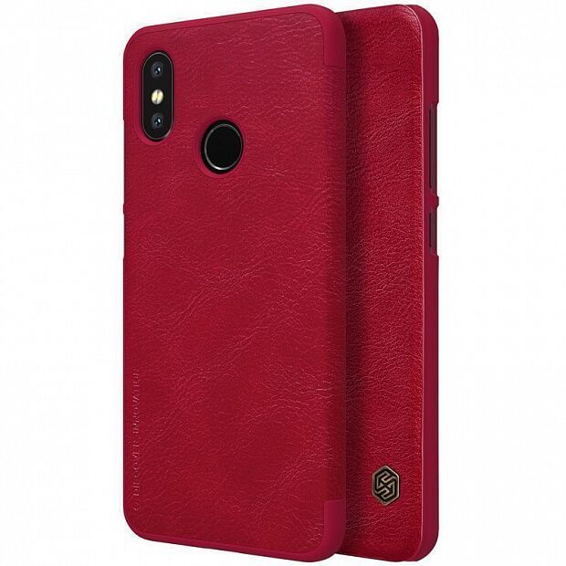 Чехол для Xiaomi Mi8 Nillkin Qin Leather (Red/Красный) 