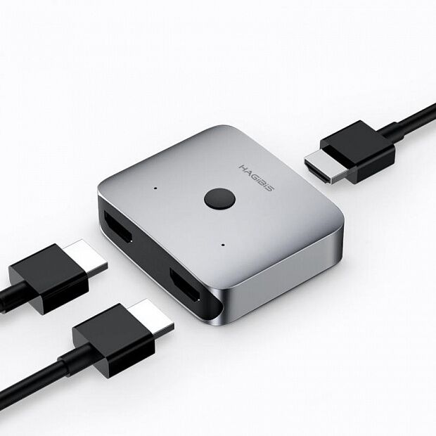 HDMI-распределитель Hagibis Mini HDMI Distribution Switcher Alloy HD 4K Vision (Silver) - 3