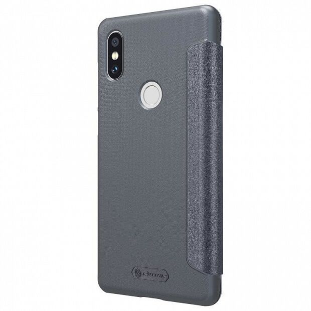 Чехол для Xiaomi Mi Mix 2S Nillkin Sparkle Leather Case (Grey/Серый) - 3