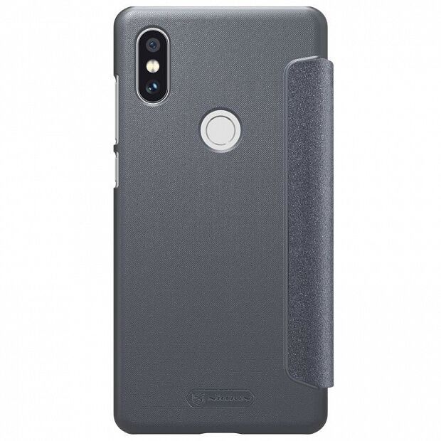 Чехол для Xiaomi Mi Mix 2S Nillkin Sparkle Leather Case (Grey/Серый) - 5