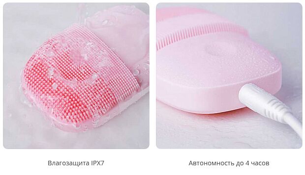 Инструмент для чистки лица Xiaomi Electronic Sonic Beauty Facial (Pink/Розовый) - 6