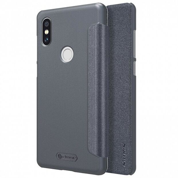 Чехол для Xiaomi Mi Mix 2S Nillkin Sparkle Leather Case (Grey/Серый) - 1
