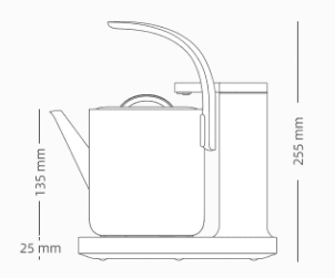 Чайный набор Xiaomi Three Boundary D2 Automatic Water Heater (Grey/Серый) - 3