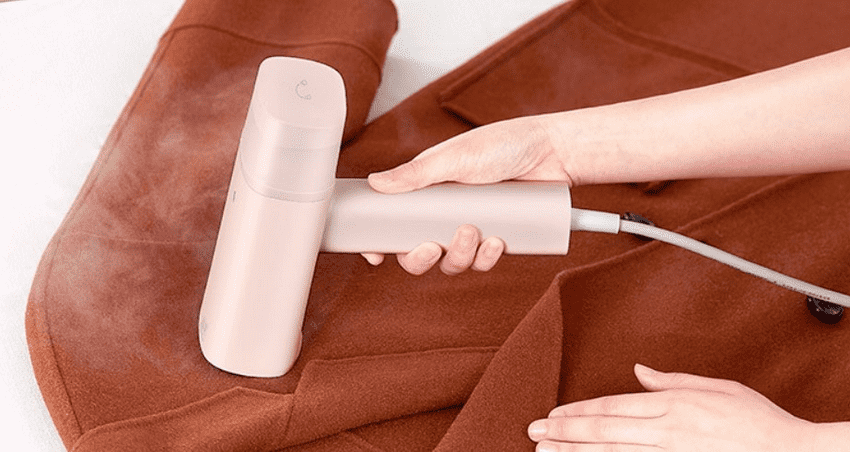 Процесс работы отпаривателя Xiaomi Lofans Garment Steamer Pink GT-306LP 