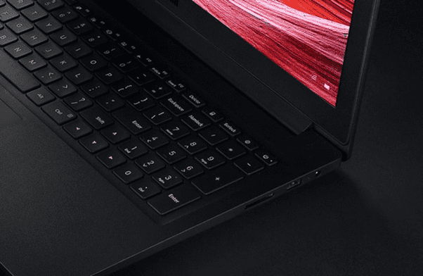 Вид на цифровую клавиатуру Ксиаоми Ноутбук 2019
