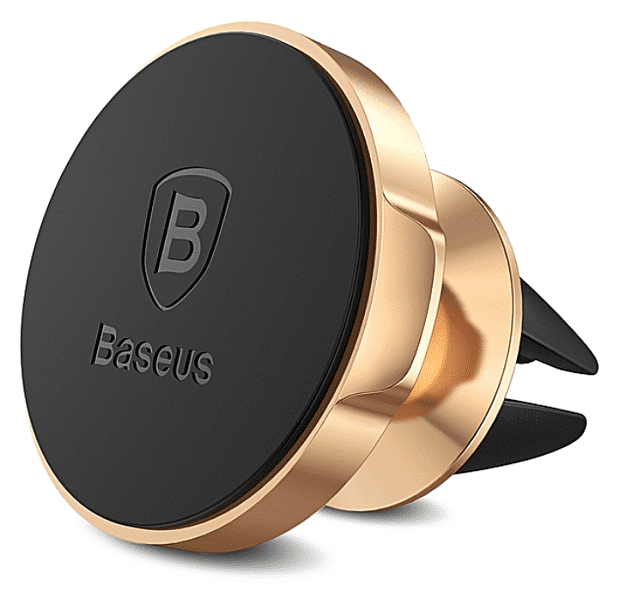 Держатель для смартфона Baseus Small Ears Series Magnetic Suction (Air Outlet) (Gold/Золотой) - 4
